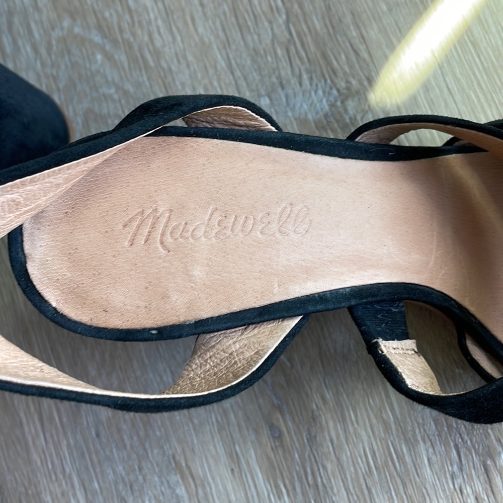 Madewell | The Maria Suede Strap Heel Sandals size 8 - Picture 7 of 9